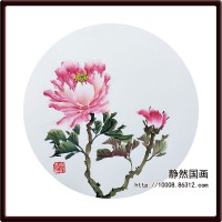 靜然國(guó)畫-牡丹卡片-JR-KPMD-Y-10019